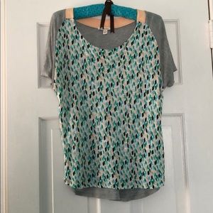 Ella moss patterned short sleeve T-shirt